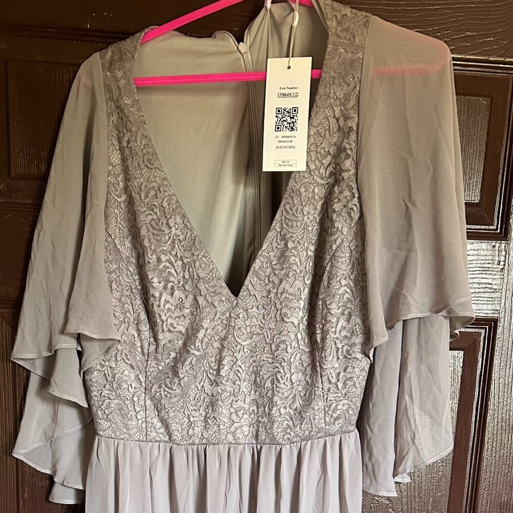 Gray Dress Size 22 US Made in China
